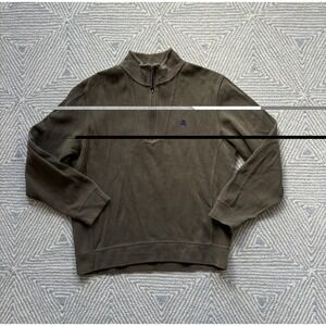 Brooks Brothers 346 Quarter Zip‎ Sweater - Green - Medium